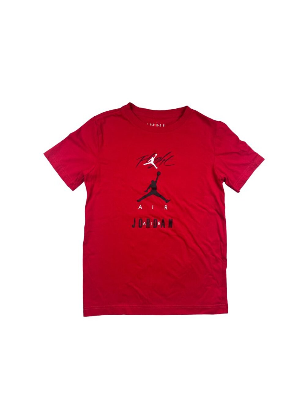 Jordan Flight Air Red Graphic T-Shirt Boys Medium (10-12) Short Sleeve
